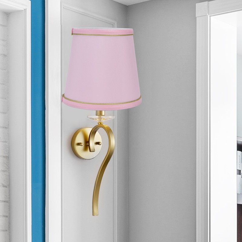 2PCS European Style E14 Lamp Shade Pink Lampshade for Chandelier