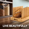 Bread Slicer for Homemade Bread - Bambüsi Upgraded Adjustable Bamboo