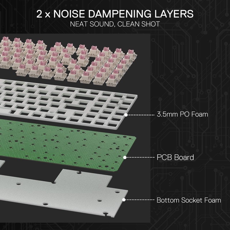 Redragon K736 PRO Rapid Trigger Wireless Gaming Keyboard, 90% 94