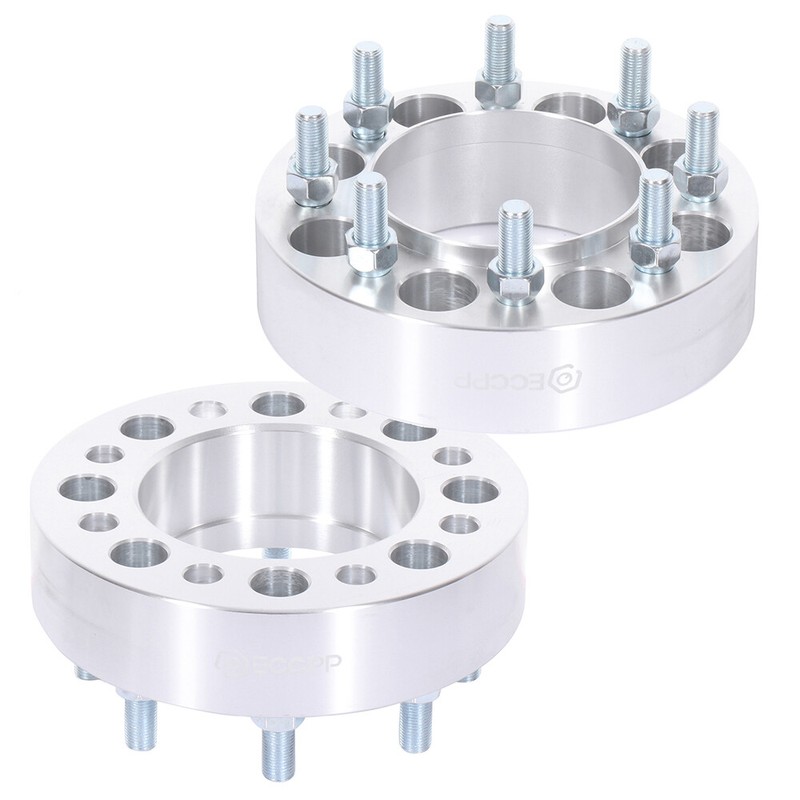wellstorehere 2Pcs 2" 8x6.5 Hub Centric Wheel Spacers 9/16"x18 For