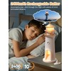 Aohcae Lighthouse Decoration, LED Moonlight Lamp with Remote Control, Night