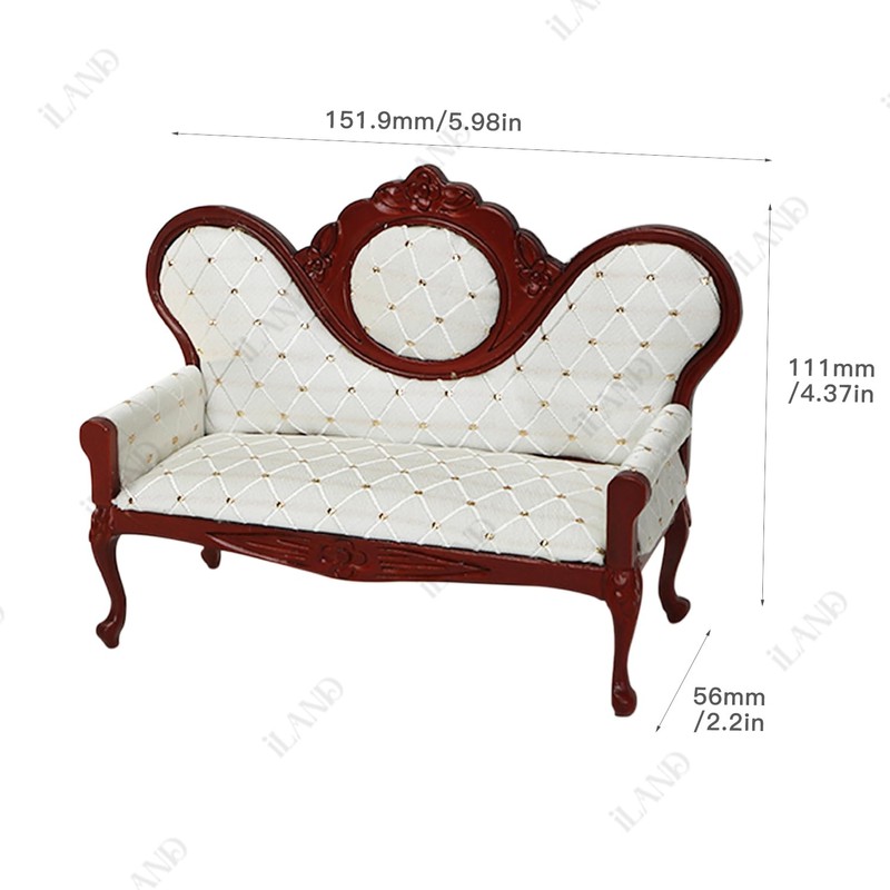 iLAND Victorian Dollhouse Furniture Set, Doll House Furniture and Accessories,