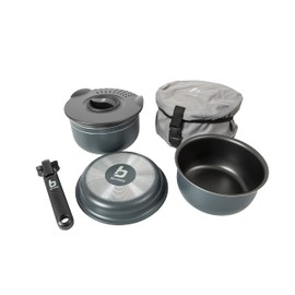 Bo-Camp Trekking Pots, Set of 5, Black