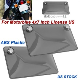 lenkdou Motorcycle License Plate Cover Protector For All Motorbike 4x7 inch License US