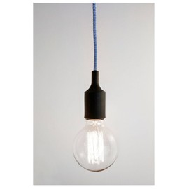 Kikkerland klp50-blw-eu Chevron pendandt Lamp, Plastic, Blue