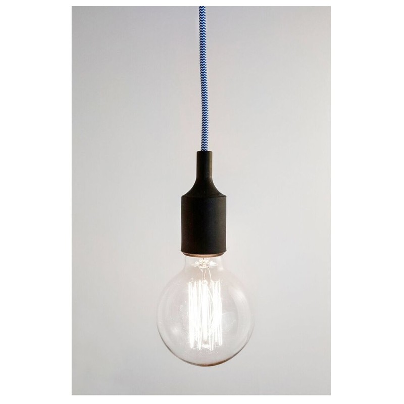 Kikkerland klp50-blw-eu Chevron pendandt Lamp, Plastic, Blue