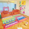 Bug & Red Apple Modular Rug Tile – Washable Anti-Slip