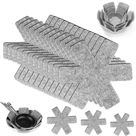 Pack of 12 Pan Protectors, Pan Protectors, Pot Protectors, Felt Pan Protectors, Stacking Protection, 3 Different Sizes, Pan Protectors to Protect Against Scratches (12 Pieces 38-33-22 cm)