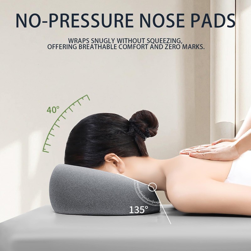 Eulihent Massage Face Pillow, Massage Pillow for Bed with Breathing