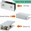 Alise 2 Pcs Adjustable Frameless Rectangle Glass Shelf Bracket Holder