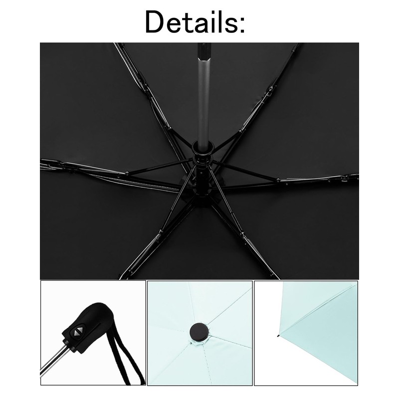 Ultra-Lightweight Umbrella, Weighs 6.7 - 7.9 oz (189 - 199