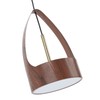 LED Chandelier Pendant Lamp Wood Grain Imitation Iorn Warm Lighting