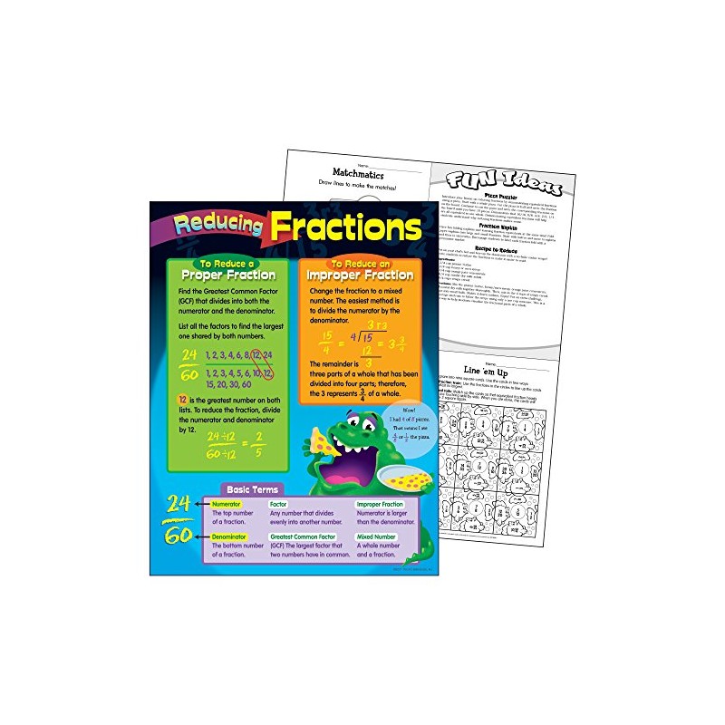 Reducing Fractions Learning Chart