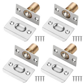 Door Ball Catches for Internal Doors 4 PCS Roller Ball Door Catches Adjustable Door Ball Latch Door Spring Ball for Hidden Pantry Cupboard Closet