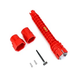 QWORK® Plumbing Tools Sink Wrench, Multi Purpose Plumbing Wrench, Pipe Spanner for Toilet Bowl, Sink, Bathroom, Kitchen Plumbing