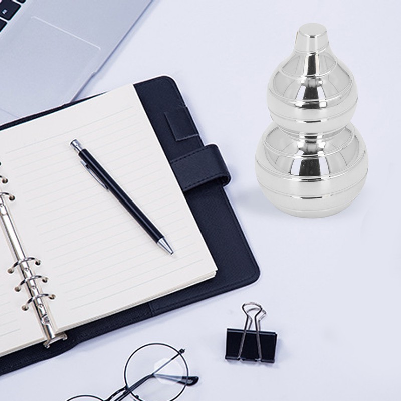 Gourd Shaped Metal Rotating Top Toy Aluminum Alloy Anxiety Reducer