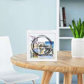 Memorial Box, Archive Box and Display Cases, Archive Box for Treasured Moments, Display Cases, Exquisite Keepsake Frame Box, Elegant Shadow Photo Box