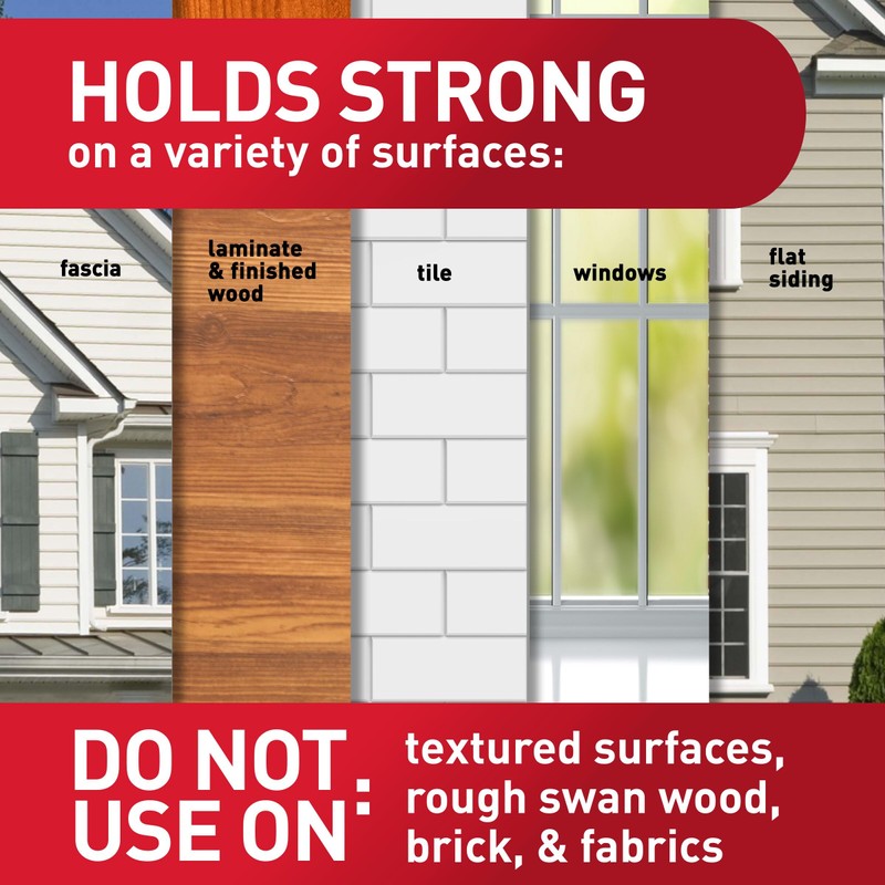 Command Outdoor Terrace Hooks, 2 Hooks and 4 Command Strips,