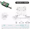 HGR 일반 2pcs HGR20 200mm 선형 레일 HGH20CA 캐리지 블록