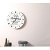 Treble Bee 50th Anniversary Ceramic Clock, Elegant Clock Gifts for