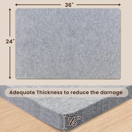 Somime 24x36" Wool Pressing Mat, 100% New Zealand Wool Ironing Mat, Felted Wool Ironing Board for Sewing, Quilting, DIY Crafts, and Embroidery