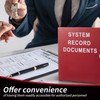 MorningRo System Record Documents Enclosure, Red, Left-hinged Door