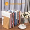 DRELIFAM Ash Wood Book Ends Heavy Duty Handmade Book Ends