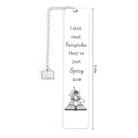 Funny Bookmark for Reading Men & Women,Gift for Book Lovers,Spicy Fantasy Metal Bookmark,Celebrate Birthdays,Graduations,Holidays