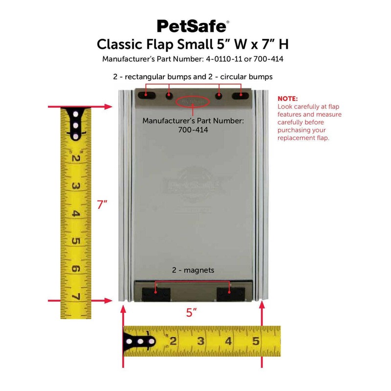 Pet Safe PetSafe Replacement Single Flap, Small, 4-0110-11
