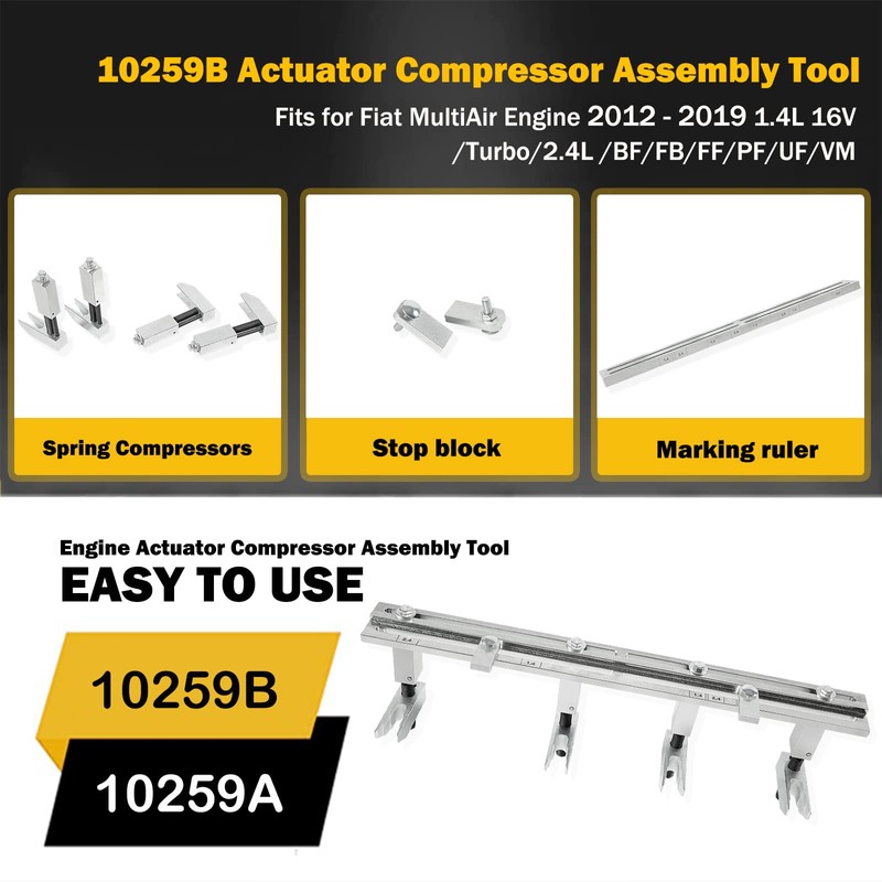 10259A/10259B Engine Actuator spring Compressor Assembly Tool Fits for Fiat