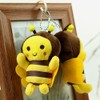 Toyvian Bee Plush Key Chain Plush Bee Stuffed Animal Key