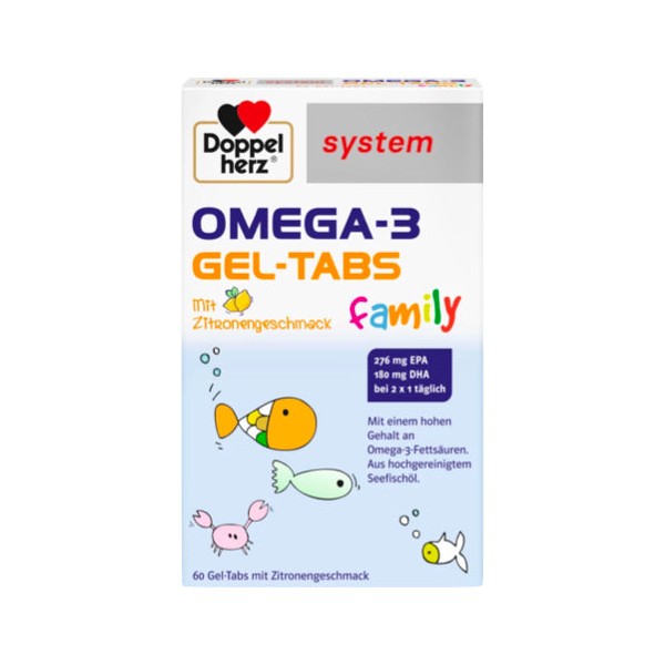 Doppelherz Omega-3 Family Gel Tabs For Chewing 60 cap