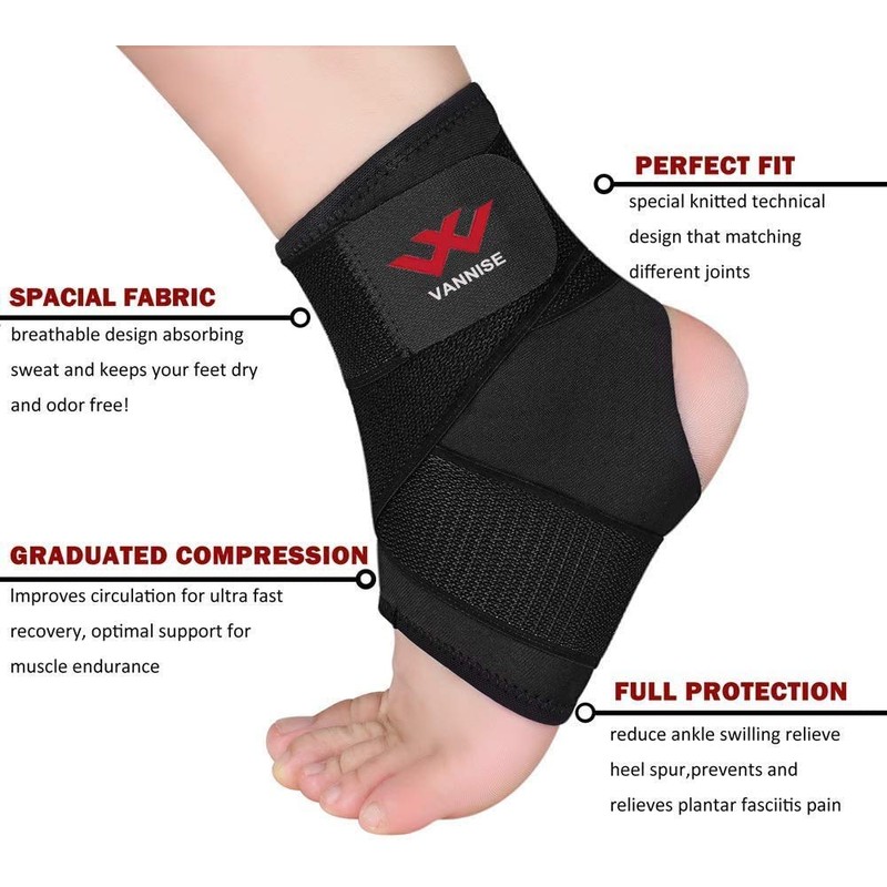 Ankle Brace, 2 Pack Breathable & Strong Ankle Brace for