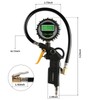 FORNAX Inflador digital de neumáticos con manómetro y manguera de
