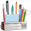 WINOESHE Stainless Steel Pencil Holder with Dumpster Fire Response Team