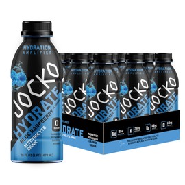 Jocko Fuel Hydrate Electrolyte Drinks - Sports Drink Hydration Amplifier, Thirst Quencher - Scientifically Formulated Electrolyte Blend Blue Raspberry 16 Oz (12 Pack)