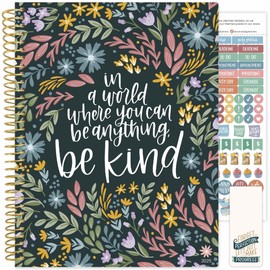 bloom daily planners 2025 (8.5" x 11") Calendar Year Day Planner (January 2025 - December 2025) - Weekly/Monthly Dated Agenda Organizer with Stickers & Tabs - Be Kind
