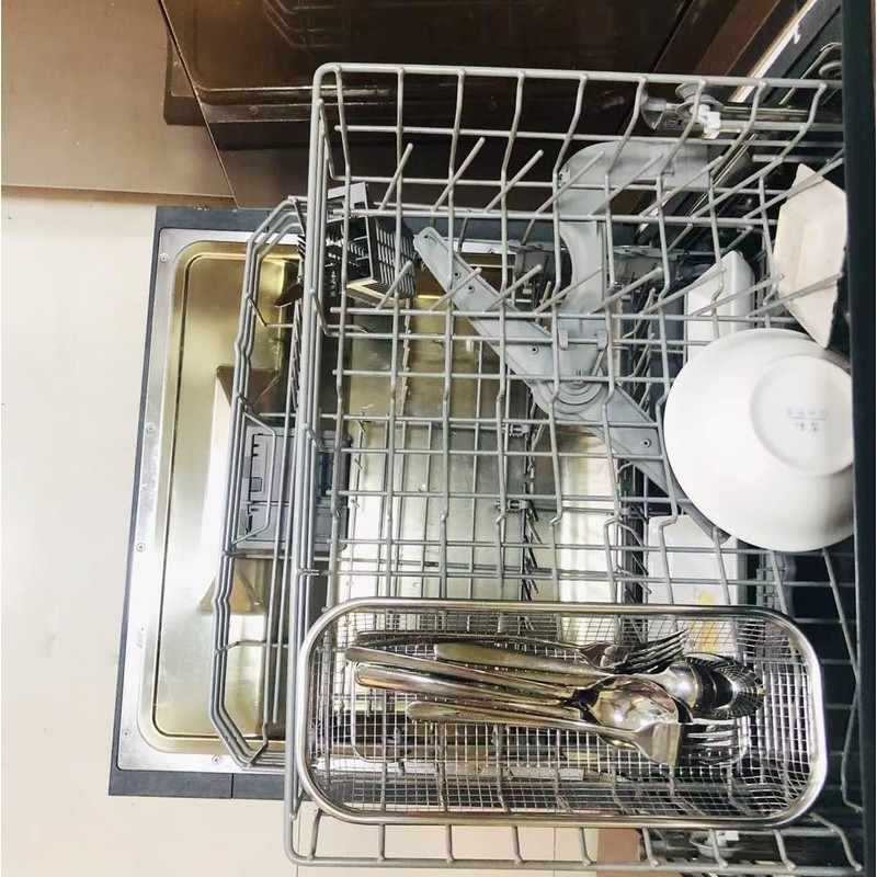 TONSNY Dishwasher Silverware Basket Stainless Steel Dishwasher Basket Cutlery Silverware