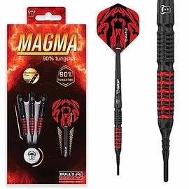 BULL'S Magma Dart, Black/Red, 18 g