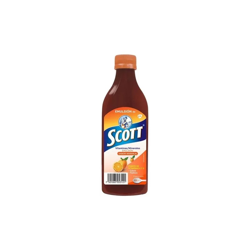 Emulsion De Scott Multivitamínico Aceite Sabor Naranja De 200ml