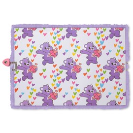 iscream Care Bears Share Bear Lined-Page Lock and Key 8.5" Plush Fur Journal with Mini Spiral Journal