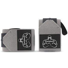 GYM BADGUYS Weightlifting Wrist Wraps(1Pair) 18" Professional Hight Quality Wrist Support with Heavy Duty Thumb Loop - Lifting Wrist Wraps for Men & Women