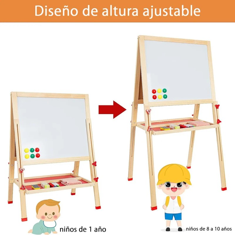 Pizarron Magnetico Caballetes Infantiles Niños Arte Juguete