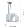 6mm Round Cable Clips 100pcs Assortment Cable Holder Management Wire
