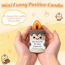 YUEYUQIU Funny Mom Birthday Gifts from Daughter Son, Crochet Candle Decor