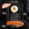 Ornalrist Happy 70th Birthday Crystal Clock Gifts for Women, Men