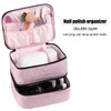 Fcozpjk Nail Polish Organizer, Nail Polish Carrying Case Holds 30