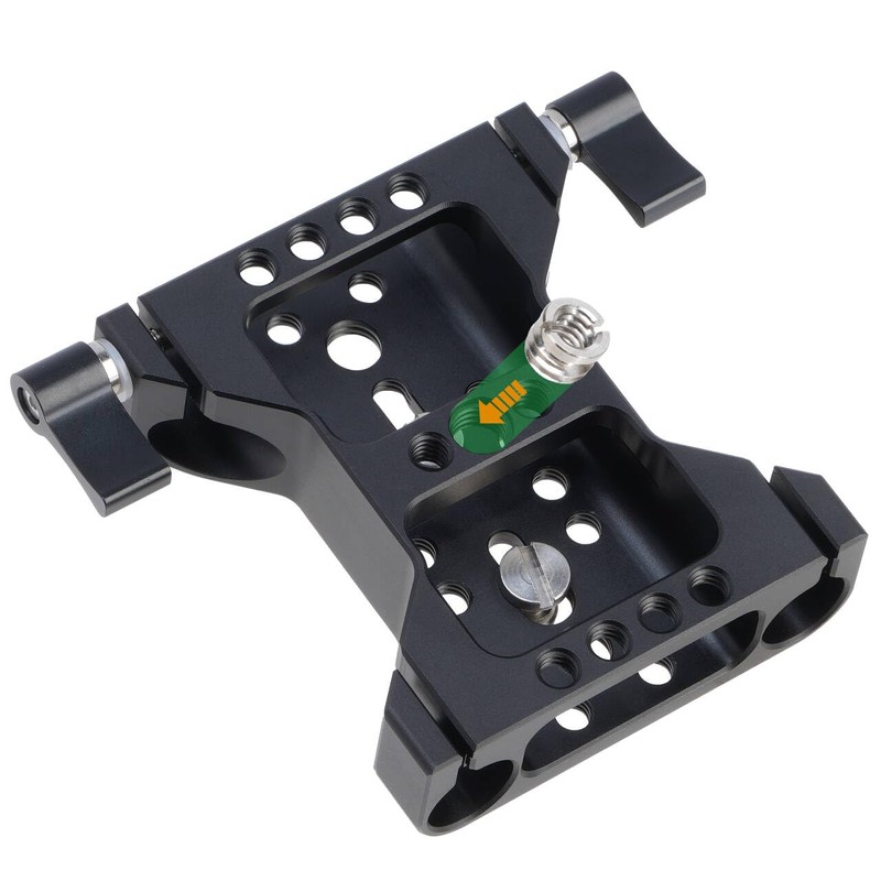 15mm Rail Clamp Base Plate for Camera Cage, Follow Focus