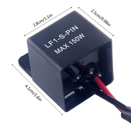 Motorcycle Indicator Relay, Motorcycle LED Relay, with LED Turn Signal Indicator Relay Turn Signal Speed Controller Turn Signal Relay for Motorcycle