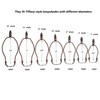 Bieye SS005 Lampshade Lamp Shade Support with Finial for Tiffany